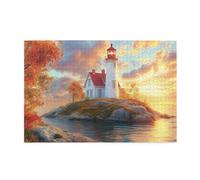 Liorosa Alba del faro puzzle per adulti 1000 pezzi, design vivace e unico, hobby e sfide esplorative, fotografia di paesaggi classici, goditi il processo di risoluzione dei puzzle