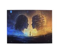 Liorosa Bella ragazza Gemelli 500 pezzi puzzle per adulti, puzzle Gemelli di dodici costellazioni nell'arte moderna, per gli amanti delle costellazioni, vibrante e unico, splendida opera d'arte