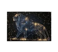 Liorosa Bellissimi puzzle Leo per adulti 1000 pezzi, il classico puzzle Leo delle dodici costellazioni, un divertente ornamento regalo per gli amanti dell'astrologia, adatto per serate di gioco di