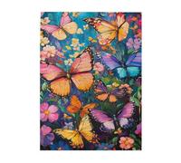 Liorosa Butterfly Garden Fantasy - Puzzle da 500 pezzi per adulti, ali vibranti che ballano tra fiori arcobaleno nella radura screziata dal sole, piacere sia per il corpo che per la mente, regali per