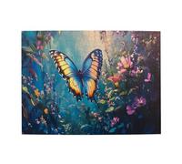 Liorosa Butterfly'S Secret Garden Puzzle da 500 pezzi per adulti, puzzle in legno stile acquerello con fiori colorati, pezzi si adattano perfettamente, brainstorming per alleviare lo stress