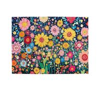 Liorosa Caleidoscopio di fiori puzzle per adulti 500 pezzi, fiori di colori con intricati dettagli petalo, ogni pezzo è unico, completo di famiglia e amici, goditi il processo di risoluzione del