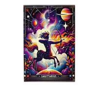 Liorosa Celestial Archer 1000 pezzi di puzzle in legno per adulti, mitico centauro nella tempesta di fuoco cosmica, estetica classica unica, hobby esplorativi e sfide, adatto per serate di gioco di