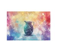 Liorosa Classic Aquarius 1000 pezzi di puzzle in legno per adulti, fantasia 12 costellazioni dell'acquario, estetica dai colori morbidi, vibrante e unico, rilassati e goditi il divertimento di