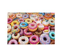 Liorosa Deliziose ciambelle pile da 1000 pezzi puzzle vibrante, dolci opere d'arte, puzzle rilassante per adulti e appassionati di cucina, vivaci e unici, i pezzi si adattano perfettamente insieme