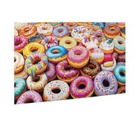 Liorosa Deliziose ciambelle pile da 500 pezzi puzzle vibrante, dolci opere d'arte, puzzle rilassante per adulti e appassionati di cucina, vivaci e unici, i pezzi si adattano perfettamente insieme