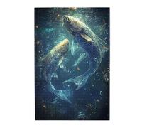 Liorosa Galactic Pisces - Puzzle vibrante da 1000 pezzi, regalo per gli amanti dell'astrologia, meravigliosa immaginazione, hobby e sfide esplorative, colori vivaci, adatto per serate di gioco di