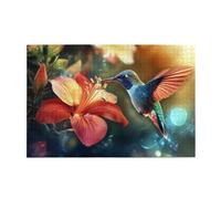 Liorosa gli uccelli si nutrono di puzzle di nettare per adulti 1000 pezzi, momenti naturali classici, completi di famiglia e amici, goditi il processo di risoluzione dei puzzle, esercita abilità
