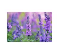 Liorosa Lavender Garden - Puzzle in legno da 1000 pezzi, fiori colorati portano un'esperienza visiva straordinaria, puzzle adatti per intrattenere con la famiglia durante le vacanze, per gli amanti
