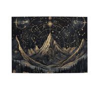 Liorosa Majestic Peaks con mappa stellare celeste 500 pezzi di puzzle in legno per adulti, costellazione luminosa e design bussola, estetica classica vintage, adatto per serate di gioco di festa
