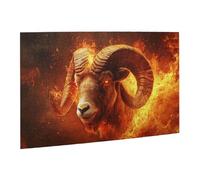 Liorosa Mitico Fire Ram 500 pezzi di puzzle in legno per adulti, design vivace e unico, meravigliosa immaginazione, impegnativo puzzle leggendario, adatto per il tempo libero e l'intrattenimento in