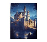 Liorosa Moonlit Fairytale Puzzle da 500 pezzi per adulti, castello incantato sotto cielo stellato, sfida a te stesso, goditi il processo di risoluzione del puzzle, adatto per serate di gioco di festa