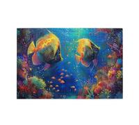 Liorosa Pesce dai colori vivaci 1000 pezzi di puzzle in legno per adulti, mondo sottomarino colorato, profondo relax per te stesso, esercitare abilità pratiche e pensare, regalo per gli amici