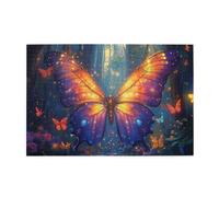 Liorosa Puzzle a farfalla al chiaro di luna per adulti, 1000 pezzi, estetica dai colori morbidi, meravigliosa immaginazione, adatto per la ricreazione familiare e la decorazione della parete, design