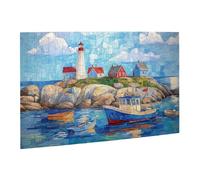 Liorosa Puzzle a mosaico sul mare per adulti, 500 pezzi, capolavoro di colori, pezzi in vetro per creare serenità oceanica, rilassamento profondo per te stesso, esercitare abilità pratiche e pensare