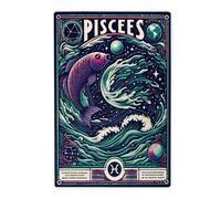 Liorosa Puzzle artistico Pesci con pesci che nuotano per adulti 1000 pezzi, zodiaco unico per la decorazione della casa, ideale per serate di gioco, brainstorming per alleviare lo stress