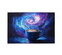 Liorosa puzzle cielo stellato e caffè per adulti 1000 pezzi, arte fantasy unica, meravigliosa immaginazione, hobby esplorativi e sfide, completo di famiglia e amici, per gli amanti del caffè