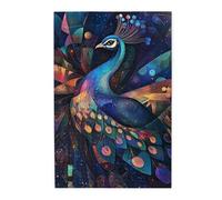 Liorosa Puzzle cosmico con piume di caleidoscopio, 1000 pezzi, misterioso uccello stellato per amanti dell'arte e adulti, design vivace, ideale per relax e divertimento in famiglia