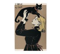 Liorosa Puzzle da 1000 pezzi con scritta in inglese "Love Letter To My Cat" per adulti, regalo antistress, ogni pezzo è unico, completo di familiari e amici, goditi il processo