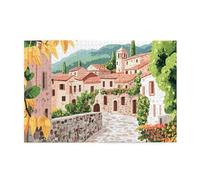 Liorosa Puzzle da 1000 pezzi di una città retrò piena di energia e bel design, i pezzi si adattano perfettamente, ogni pezzo è unico, puzzle in legno dai colori vivaci, opere d'arte divertenti per