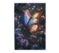 Liorosa Puzzle da 1000 pezzi farfalla incantata nel paese delle meraviglie floreale in fiore, vibranti ali iridescenti, puzzle in legno per relax e decorazione, divertiti a risolvere puzzle con la tua