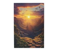Liorosa Puzzle da 1000 pezzi paesaggio al tramonto - strati di arenaria con fasci di luce divina nel cielo, scena geologica impegnativa, rilassati, divertiti a risolvere puzzle con la famiglia e gli