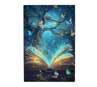 Liorosa Puzzle da 1000 pezzi per adulti celeste Storybook Under Starlight - Un vivace giardino delle farfalle, vibrante e unico, splendida opera d'arte, adatto per le attività ricreative in famiglia