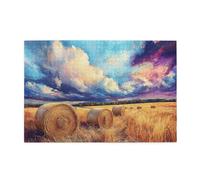 Liorosa puzzle da 1000 pezzi per adulti, colori vivaci bellissimo paesaggio pittura a olio, design unico e bello, adatto per la ricreazione in famiglia