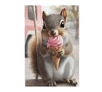 Liorosa Puzzle da 1000 pezzi per adulti con denti dolci, capolavoro di animali giocosi in legno, pezzi si adattano perfettamente, ideale per relax e divertimento in famiglia, regalo per amici