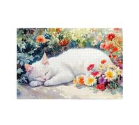 Liorosa Puzzle da 1000 pezzi per adulti in legno con luce calda e petali, design vivace e unico, ideale per rilassarsi e divertirsi in famiglia