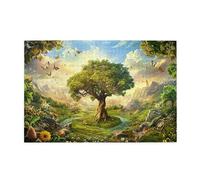 Liorosa puzzle da 1000 pezzi per adulti, maestoso albero e dolci colline, impegnativo puzzle in legno per relax e divertimento in famiglia, ogni pezzo è unico