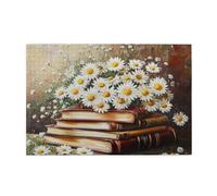 Liorosa Puzzle da 1000 pezzi per adulti petali tra le pagine, puzzle in legno con lettura unica, sfida a te stesso, piacere alleviare lo stress, regali per amici e familiari