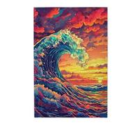 Liorosa Puzzle da 1000 pezzi per adulti tramonto abbraccio della tempesta colorata, pezzi si adattano perfettamente, impegnativo esercizio cerebrale, esercizio pratico e pazienza di pensiero