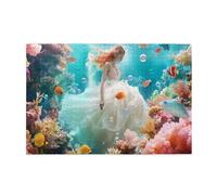 Liorosa Puzzle da 1000 pezzi vibrante principessa marina, un'affascinante fantasia del mondo sottomarino, meravigliosa immaginazione, esercizio pratico e pazienza di pensiero, regalo per gli amici