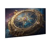 Liorosa Puzzle da 500 pezzi per adulti disco astrologico vibrante con motivi cielo stellato, meravigliosa immaginazione, splendida opera d'arte, esercizio pratico abilità e pensiero, alleviare lo