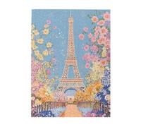 Liorosa Puzzle da 500 pezzi vibrante scena fantasy di Parigi - Torre Eiffel con giardino delle farfalle, ogni pezzo è unico, adatto per ricreazione familiare e decorazione da parete di casa, rilassati