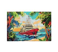 Liorosa puzzle del paradiso del marinaio per adulti 1000 pezzi, puzzle costiero cromatico con acque turchesi e sabbia corallina, i pezzi si adattano perfettamente, ideali per il relax e il