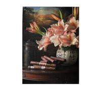 Liorosa Puzzle di composizione floreale letteraria per adulti, 500 pezzi, dorso di libri colorati con fiori e sigari, ogni pezzo è unico, adatto per la ricreazione familiare e la decorazione della