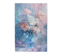 Liorosa Puzzle di fiori ad acquerello per adulti, 1000 pezzi, design estetico dai colori pastello, colori incredibilmente vivaci, regalo per gli amanti dei fiori, ideale per il relax e il divertimento