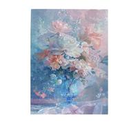 Liorosa Puzzle di fiori ad acquerello per adulti, 500 pezzi, design estetico dai colori pastello, colori incredibilmente vivaci, regalo per gli amanti dei fiori, ideale per il relax e il divertimento