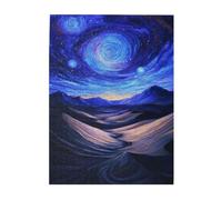 Liorosa Puzzle di valzer celeste per adulti 500 pezzi, cielo stellato nel deserto, design vivace e unico, adatto per serate di giochi di festa, goditi il processo di risoluzione dei puzzle