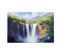 Liorosa Puzzle in legno da 1000 pezzi per adulti con paesaggio a cascata, regalo per gli amanti della natura, hobby esplorativi e sfide, montaggio pratico della tua decorazione per la casa