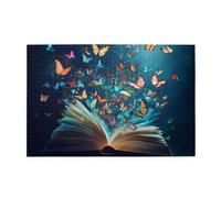 Liorosa Puzzle incantato di farfalle per adulti 1000 pezzi, libro magico che rilascia farfalle colorate, meravigliosa immaginazione, allevia lo stress e goditi il divertimento di risolvere enigmi