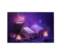 Liorosa Puzzle incantato per adulti 1000 pezzi, puzzle in legno di alta qualità con pagine luminose e antiche rune, ideale per serate di gioco, montaggio pratico della tua decorazione domestica arte