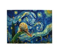 Liorosa puzzle lumaca e cielo stellato per adulti 500 pezzi, estetica artistica classica, design vibrante e unico, hobby e sfide esplorative, adatti per la ricreazione familiare e la decorazione della