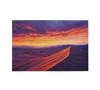 Liorosa puzzle miraggio del deserto per adulti 1000 pezzi, vivaci tonalità del tramonto con picchi lontani, colori vivaci, brainstorming per alleviare lo stress, ideale per il relax e l'esposizione
