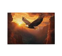 Liorosa Puzzle per adulti 1000 pezzi Falcons volano attraverso Sunset Gulch, profondo relax per te stesso, divertiti a risolvere puzzle con familiari e amici, esercitare abilità pratiche e pensare