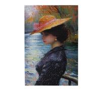 Liorosa Puzzle per adulti 1000 pezzi impressionista donna elegante, ritratti in un giardino segreto, design vivace e unico, ideale per relax e divertimento in famiglia, opere d'arte divertenti per