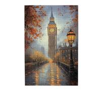 Liorosa Puzzle per adulti 1000 pezzi L'ora d'oro di Londra, Big Ben in mezzo allo splendore autunnale, ogni pezzo è unico, brainstorming per alleviare lo stress, goditi il processo di risoluzione dei
