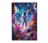 Liorosa Puzzle per adulti 1000 pezzi oltre la Via Lattea, colori scoppiano galassie, navi razziali e un astronauta senza paura. Esercizio cerebrale impegnativo, opera d'arte unica per adulti